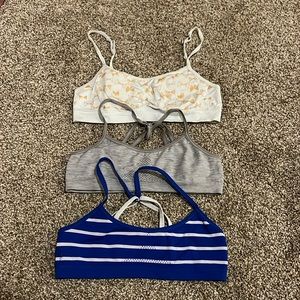 3 Youth Girls Size M Training Bras